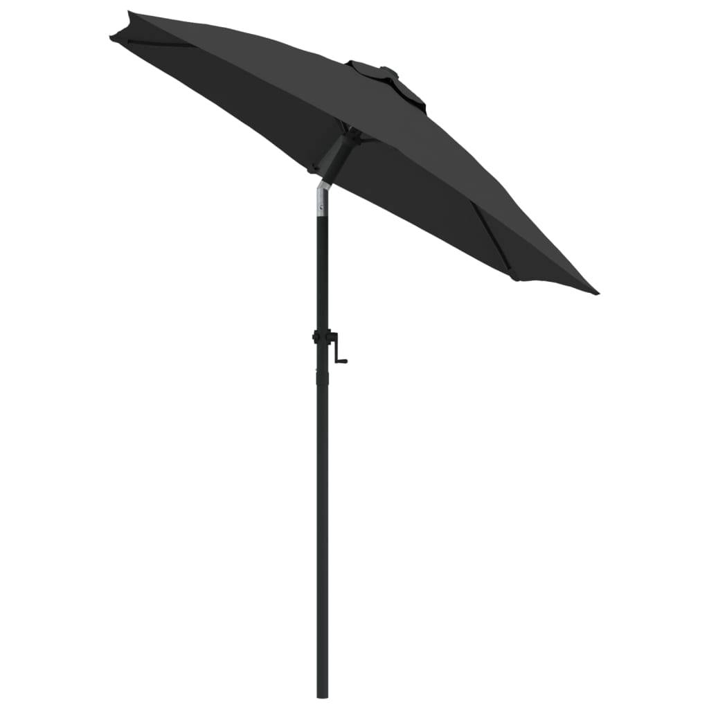 vidaXL Sonnenschirm Anthrazit 200 x 224 cm Aluminium
