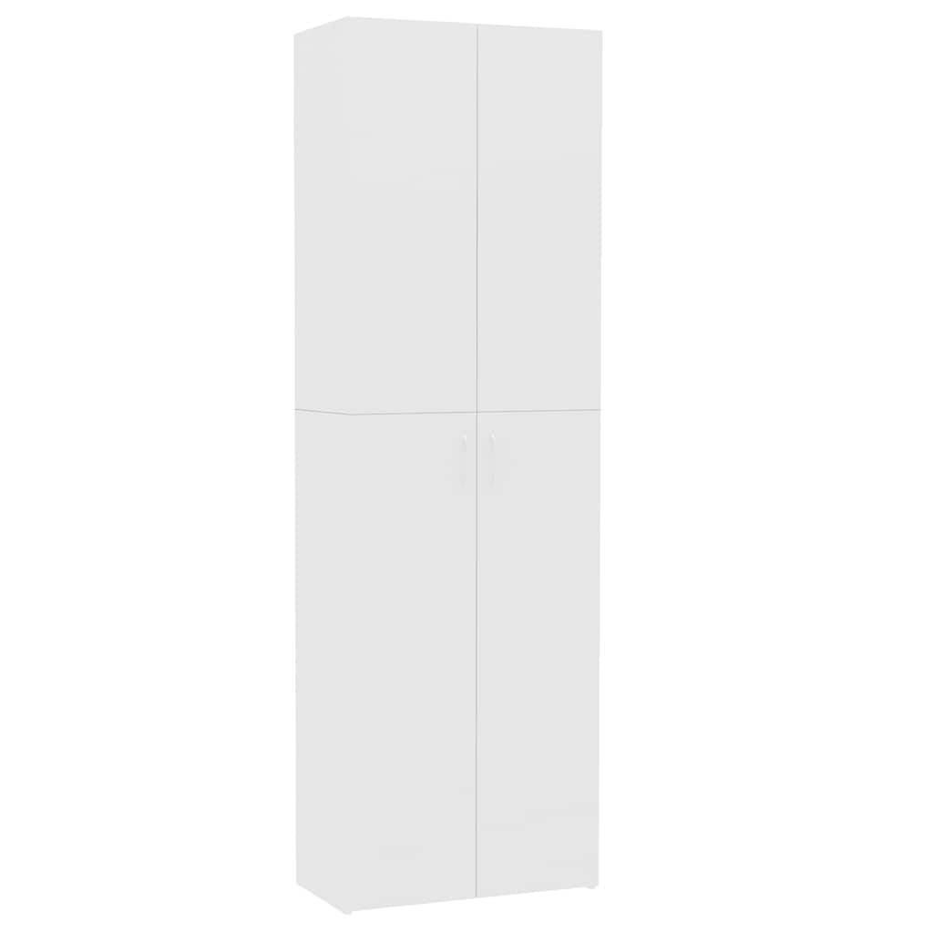 vidaXL TV-Schrank Weiß 60x32x190 cm Holzwerkstoff