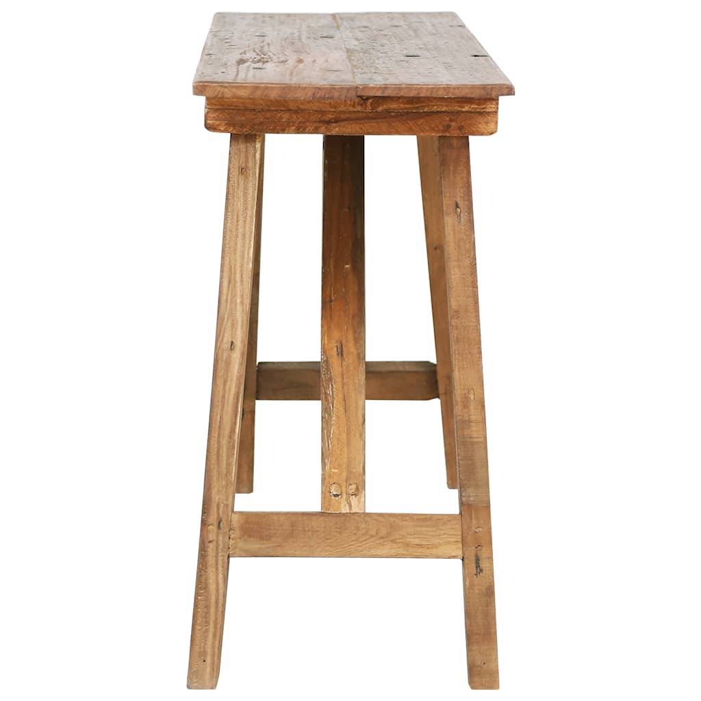 vidaXL Konsolentisch 130x40x80 cm Altholz Massiv