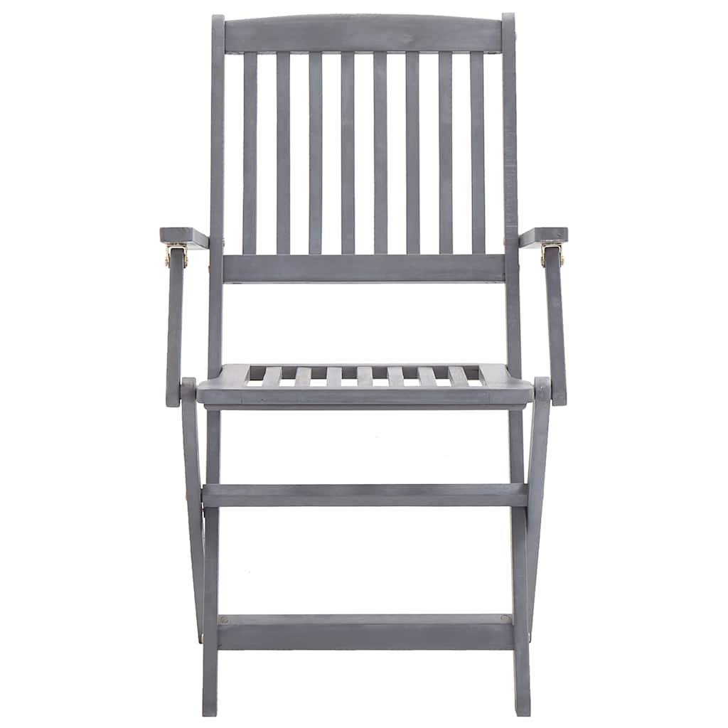 vidaXL Klappbare Gartenstühle 2 Stk. Massivholz Akazie