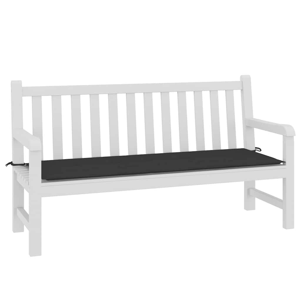 vidaXL Gartenbank-Auflage Schwarz 150x50x4 cm Oxford-Gewebe