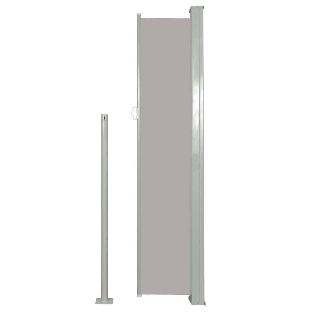 vidaXL Ausziehbare Seitenmarkise 120×500 cm Grau