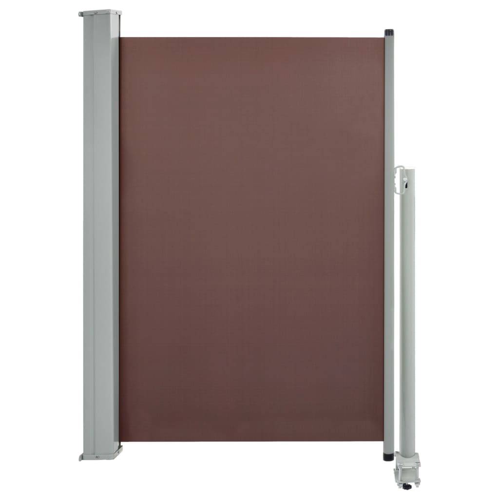 vidaXL Ausziehbare Seitenmarkise 120x300 cm Braun