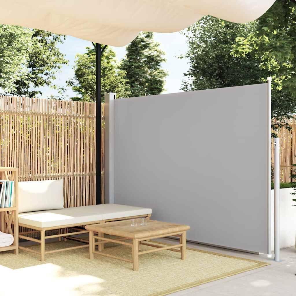 vidaXL Ausziehbare Seitenmarkise 170×300 cm Grau