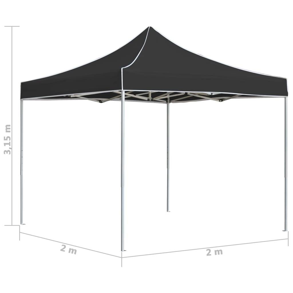 vidaXL Profi-Partyzelt Faltbar Aluminium 2x2 m Anthrazit