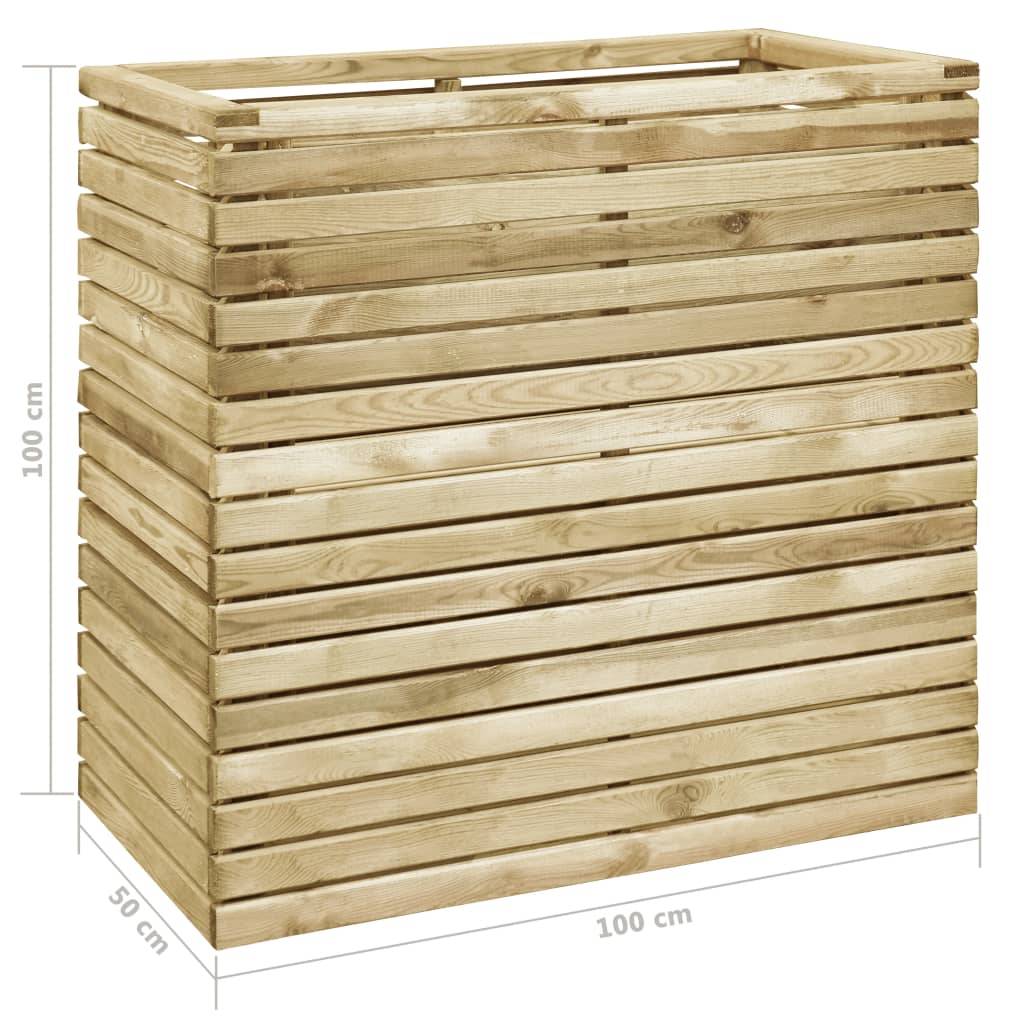 vidaXL Hochbeet 100×50×100 cm Imprägniertes Kiefernholz