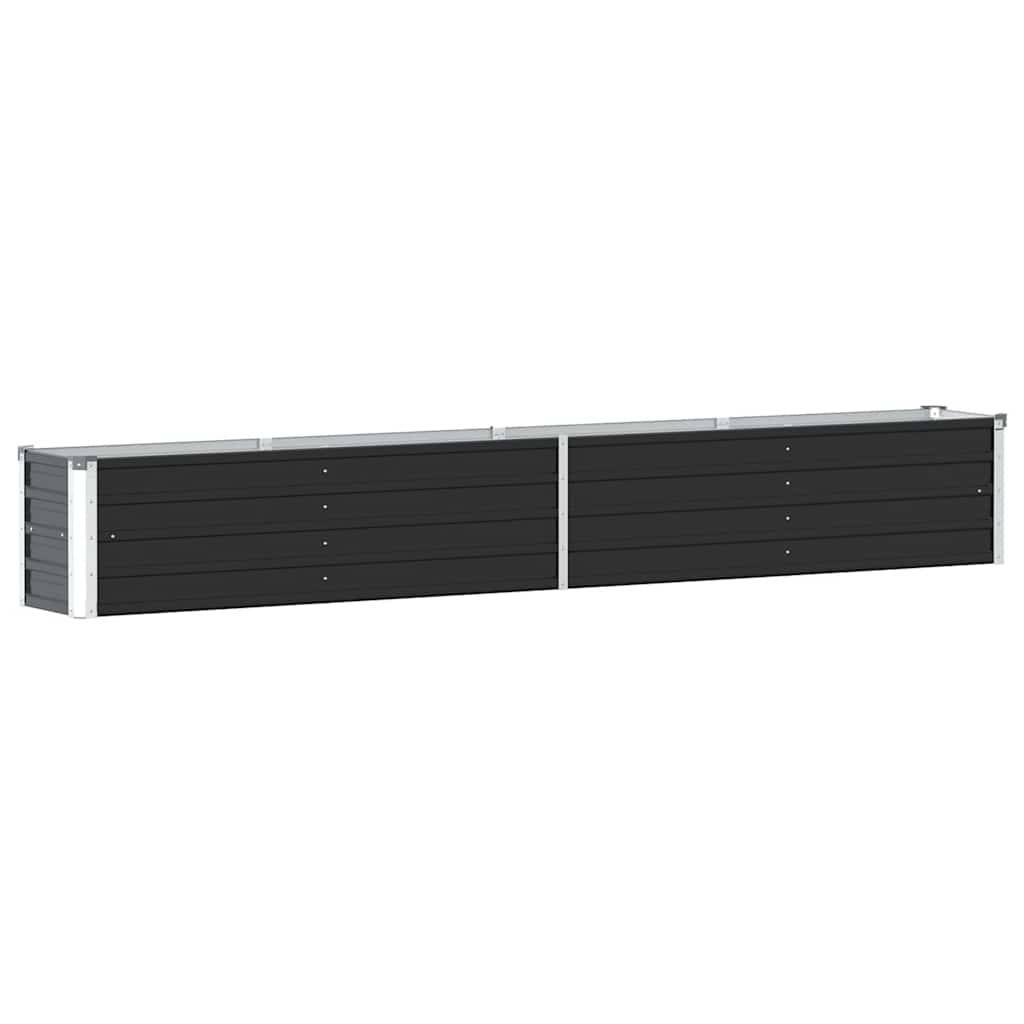 vidaXL Garten-Hochbeet Verzinkter Stahl 320×40×45 cm Anthrazit