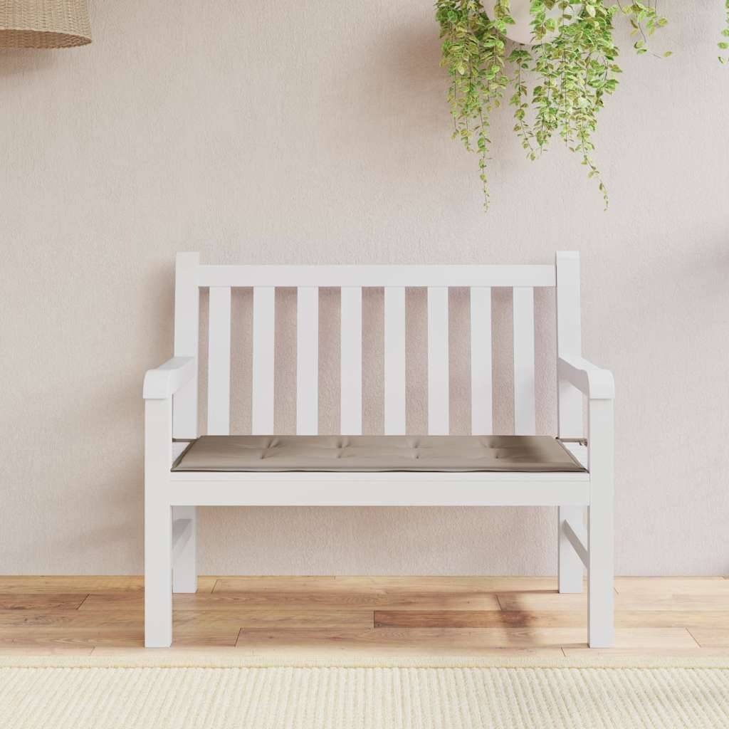 vidaXL Gartenbank-Auflage Taupe 100x50x4 cm Oxford-Gewebe