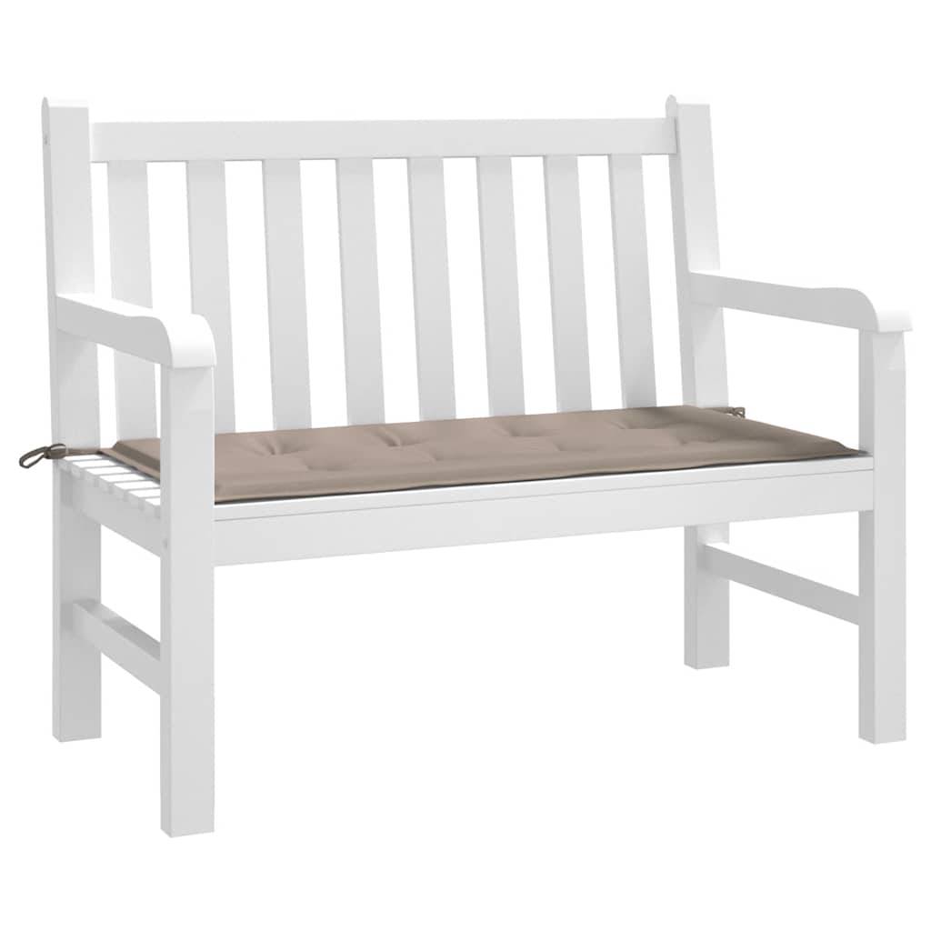 vidaXL Gartenbank-Auflage Taupe 100x50x4 cm Oxford-Gewebe
