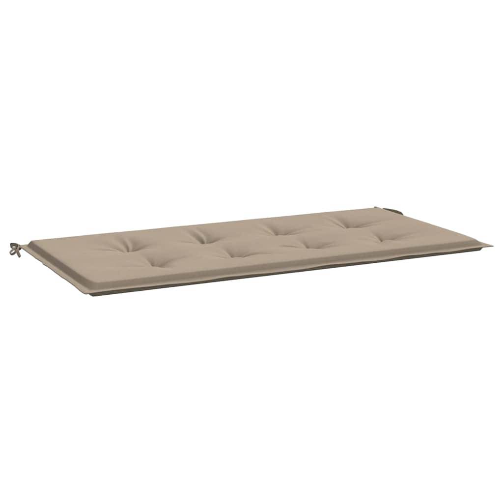 vidaXL Gartenbank-Auflage Taupe 100x50x4 cm Oxford-Gewebe