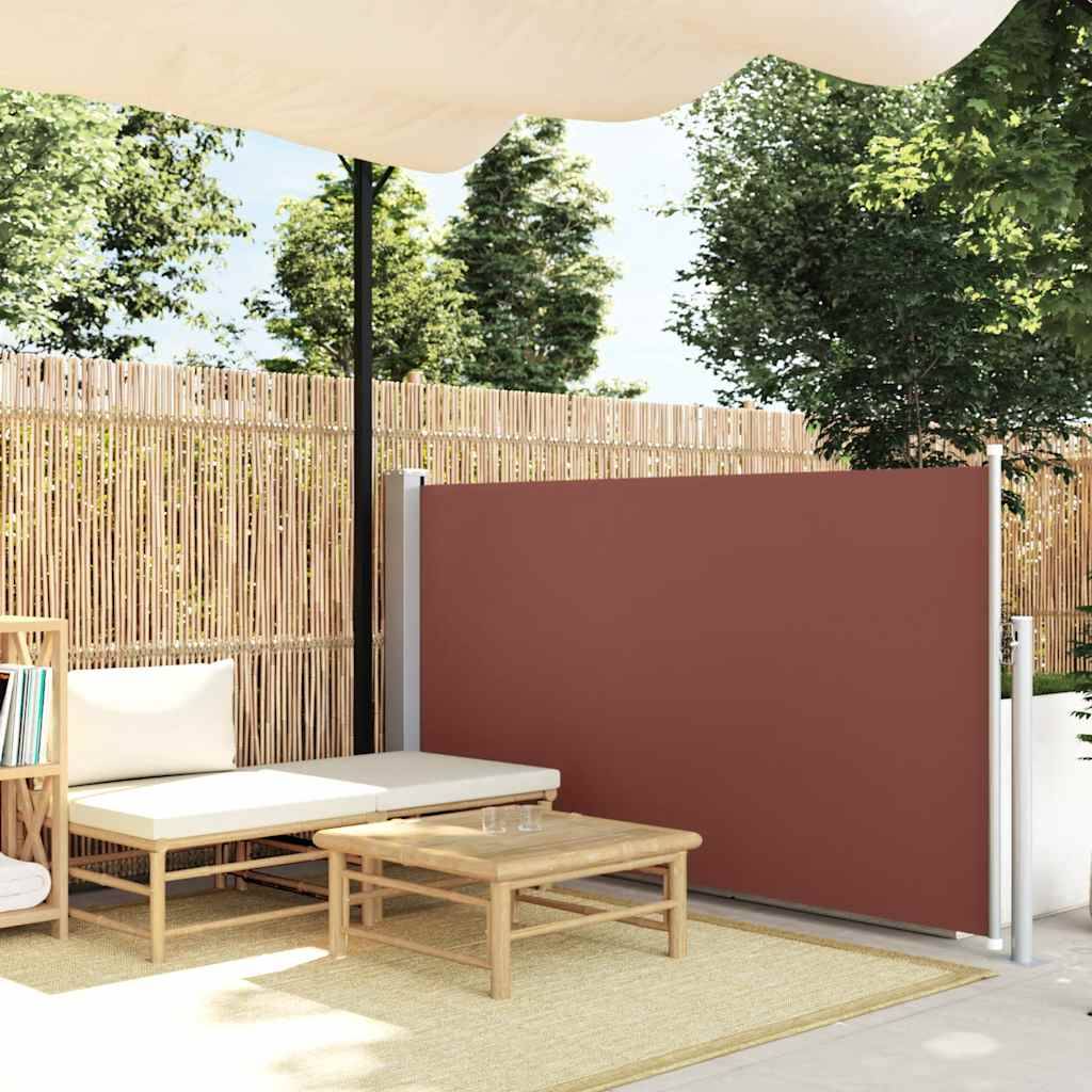 vidaXL Ausziehbare Seitenmarkise 120×500 cm Braun