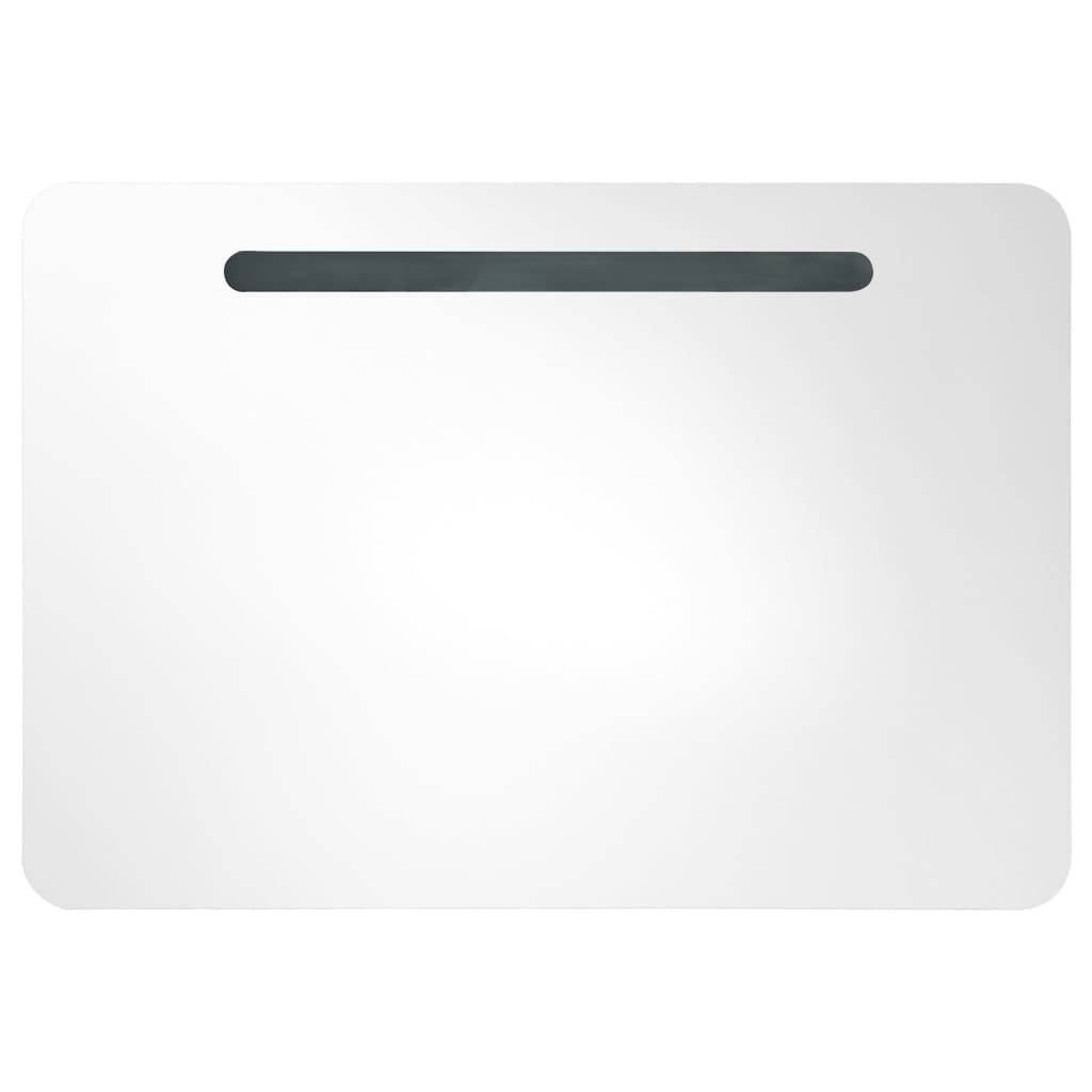 vidaXL LED-Spiegelschrank 80x9,5x55 cm