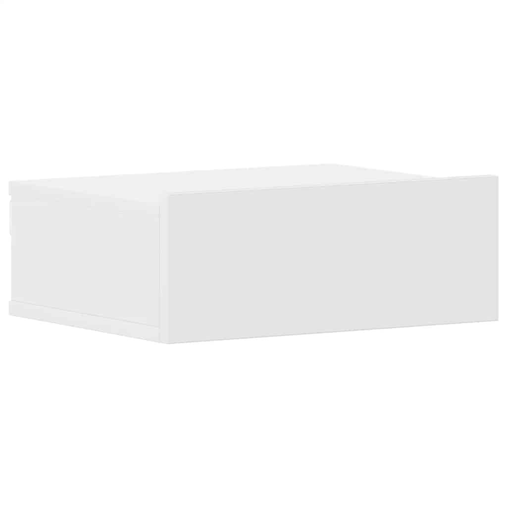 vidaXL Hängender Nachttisch Weiß 40x30x15 cm Holzwerkstoff