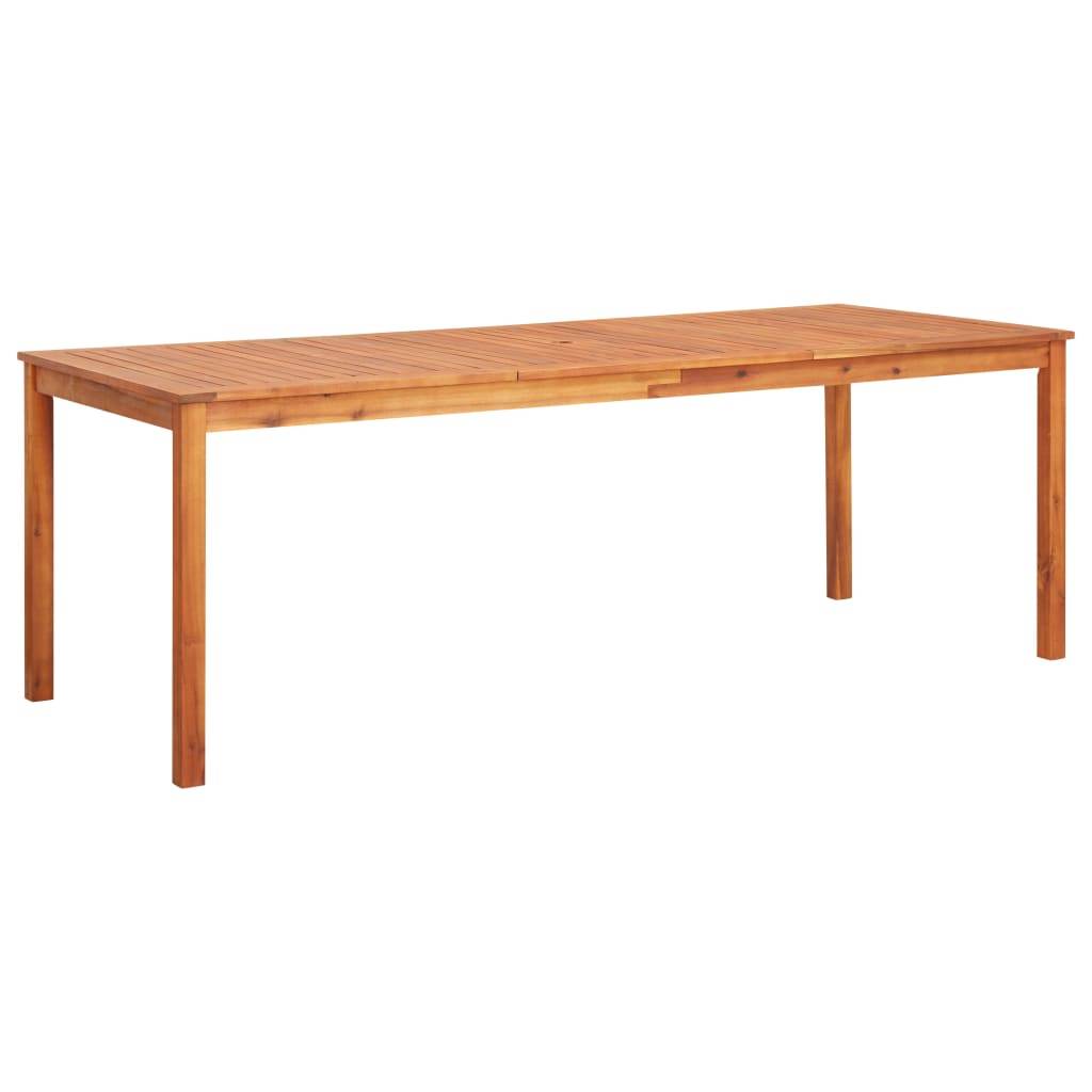 vidaXL Gartentisch 215x90x74 cm Akazie Massivholz