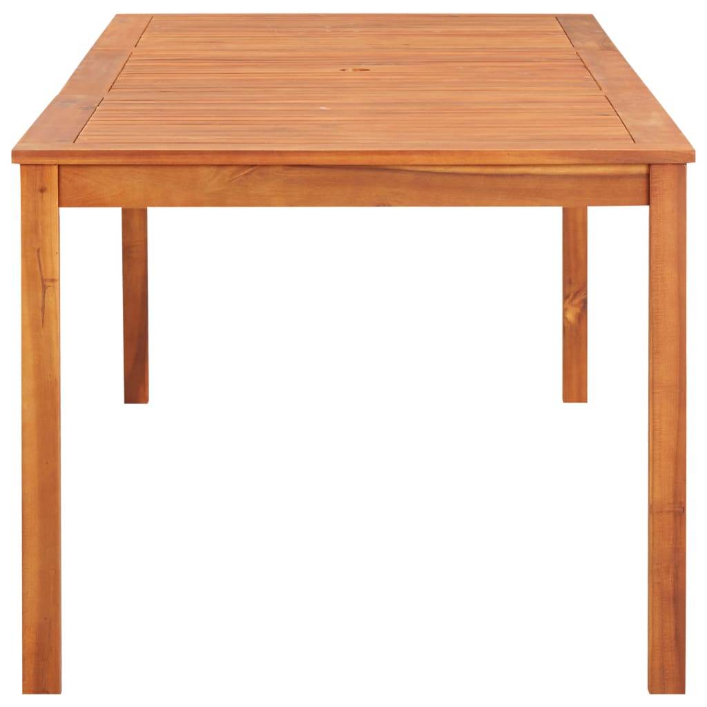 vidaXL Gartentisch 215x90x74 cm Akazie Massivholz