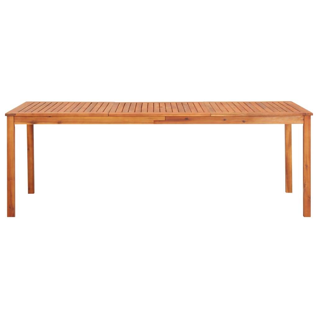 vidaXL Gartentisch 215x90x74 cm Akazie Massivholz