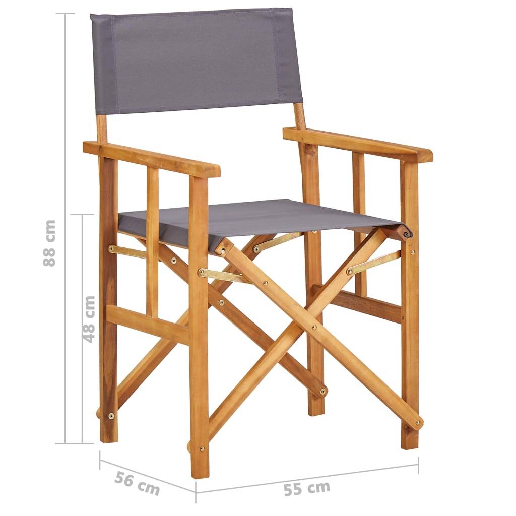 vidaXL Regiestuhl Massivholz Akazie