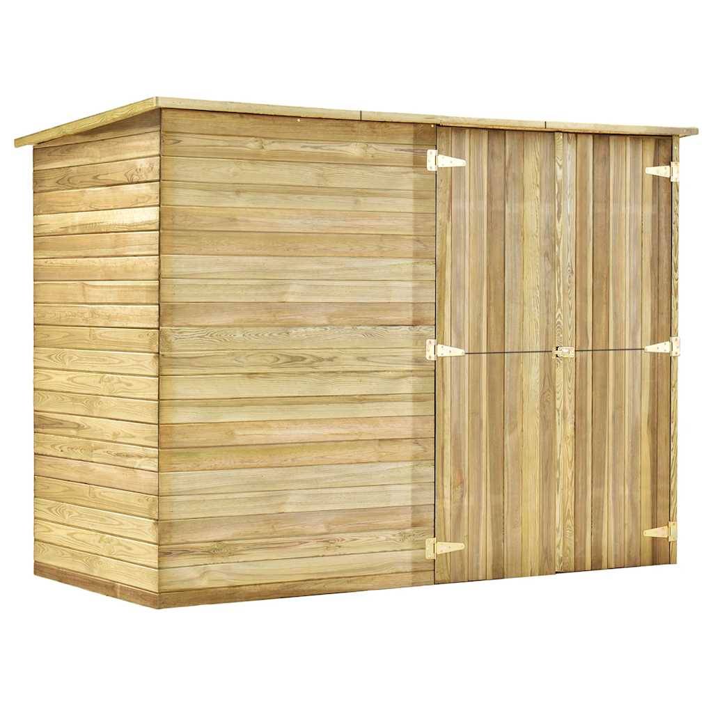 vidaXL Garten-Gerätehaus 232 x 110 x 170 cm Kiefernholz Imprägniert