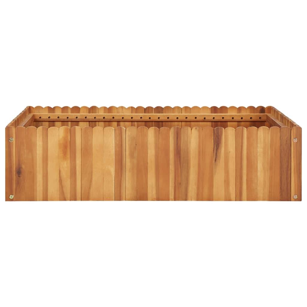 vidaXL Garten-Hochbeet 100 x 100 x 25 cm Massivholz Akazie