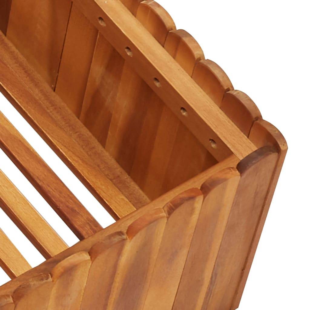 vidaXL Garten-Hochbeet 100 x 100 x 25 cm Massivholz Akazie