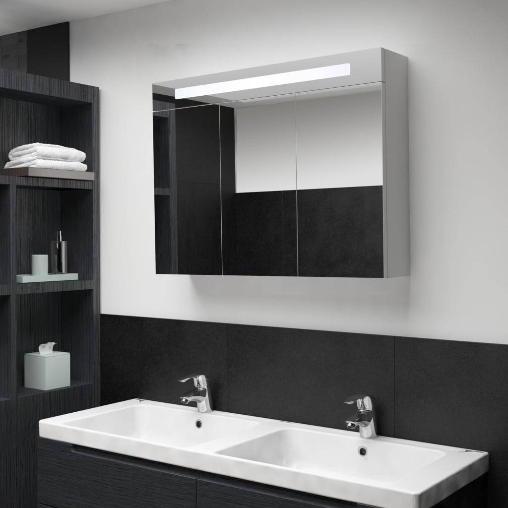 vidaXL LED-Spiegelschrank 50x13x70 cm