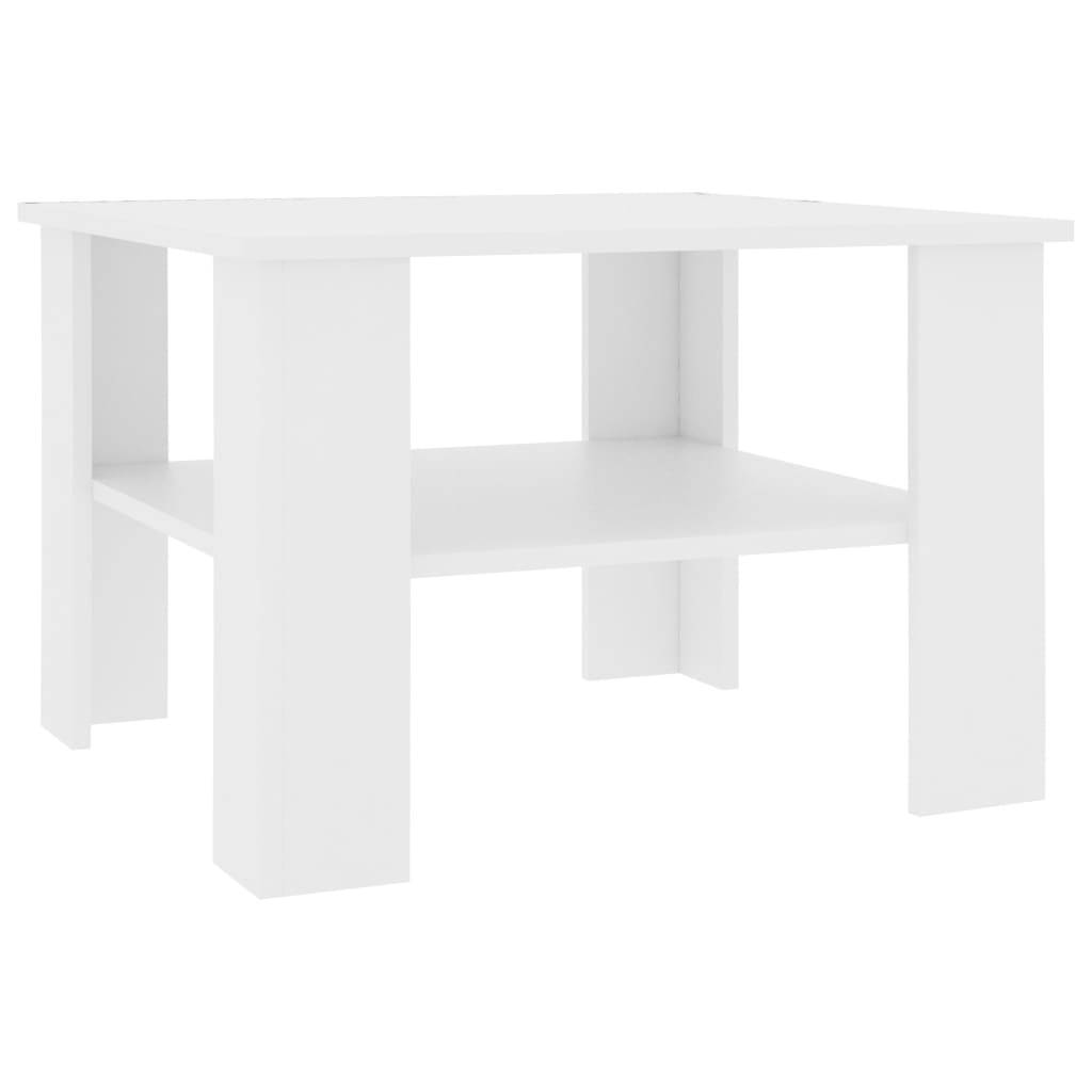 vidaXL Couchtisch Weiß 60x60x42 cm Holzwerkstoff