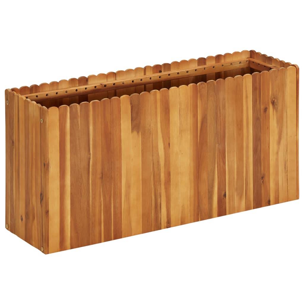vidaXL Garten-Hochbeet 100 x 30 x 50 cm Massivholz Akazie