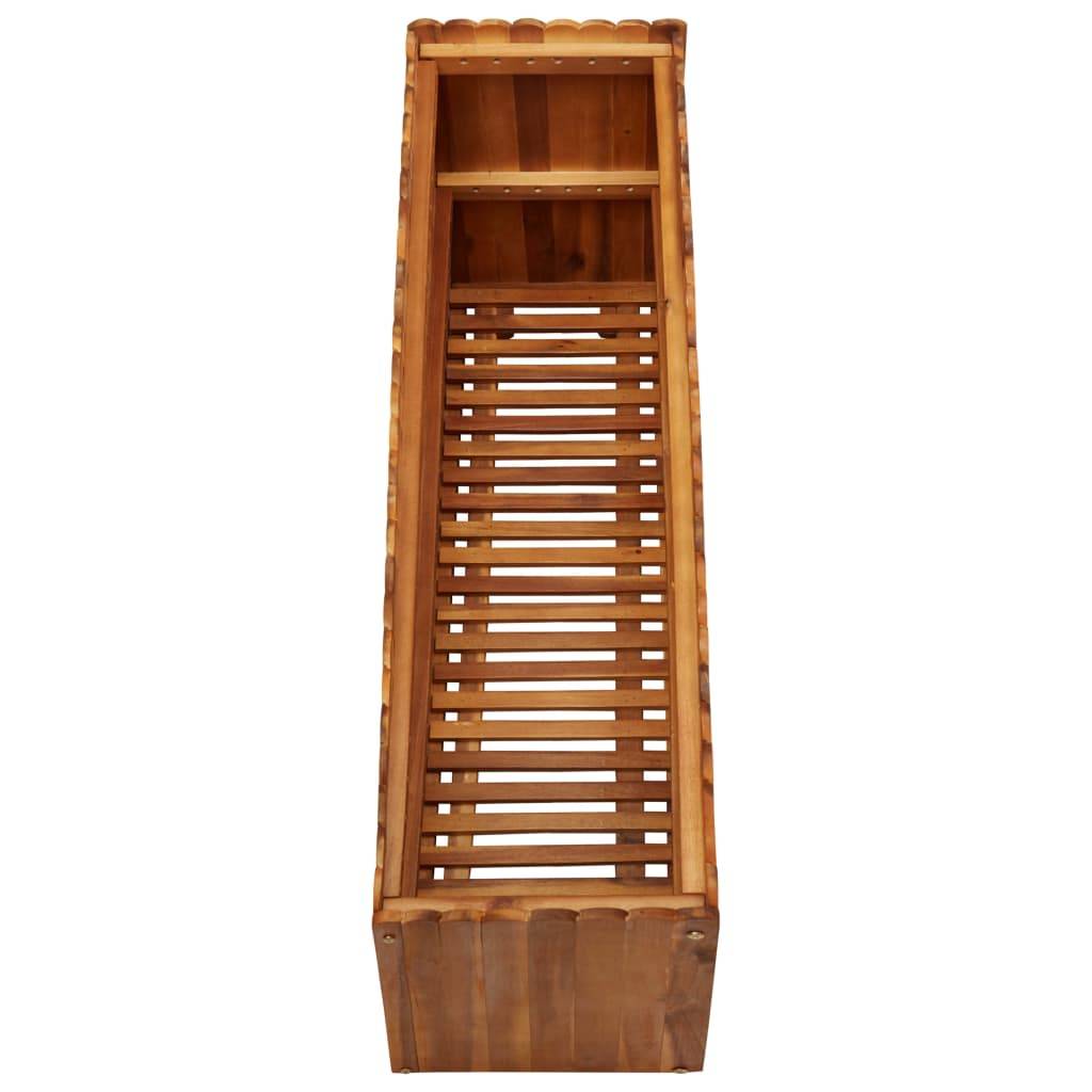 vidaXL Garten-Hochbeet 100 x 30 x 50 cm Massivholz Akazie