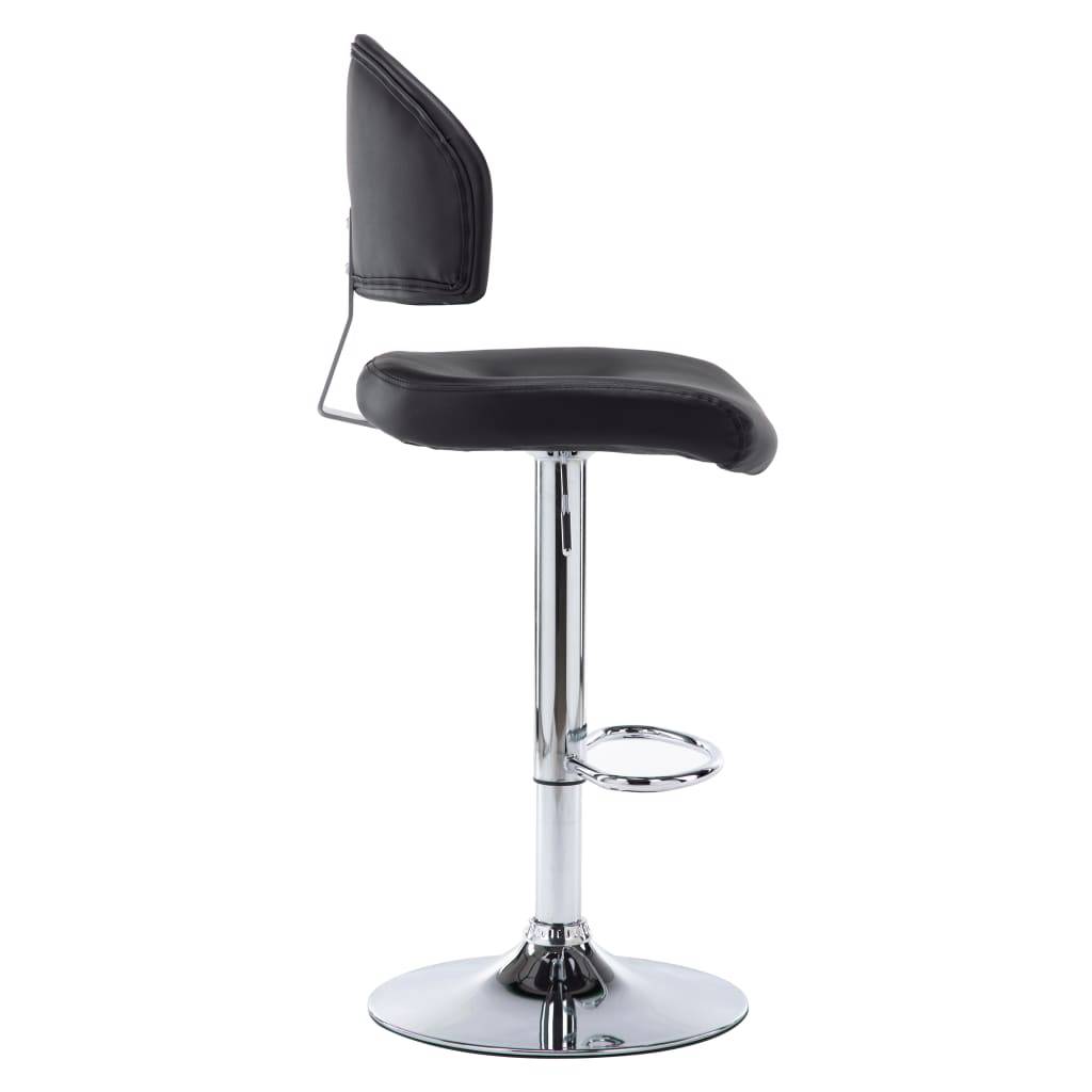 vidaXL Barhocker Schwarz Kunstleder