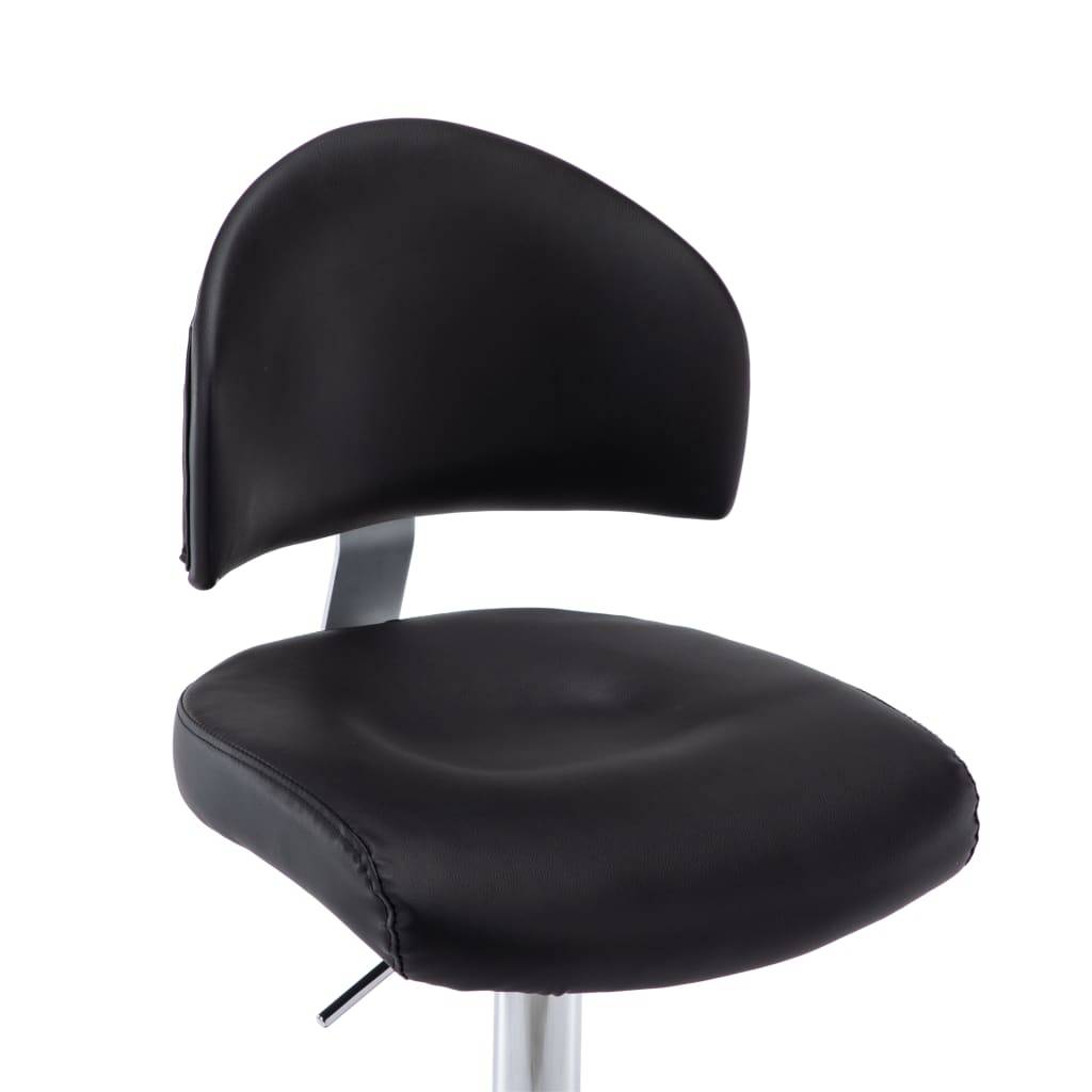 vidaXL Barhocker Schwarz Kunstleder