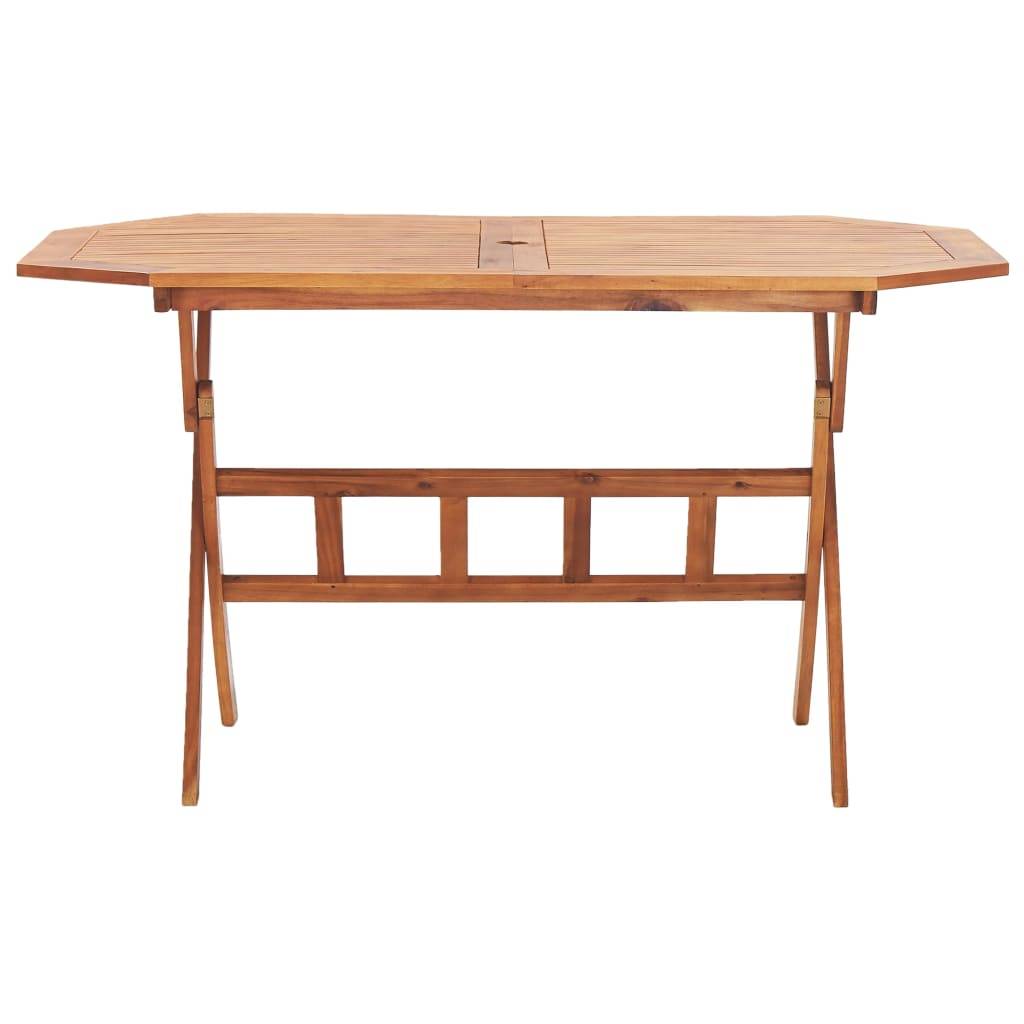 vidaXL Gartentisch Klappbar 135x85x75 cm Massivholz Akazie