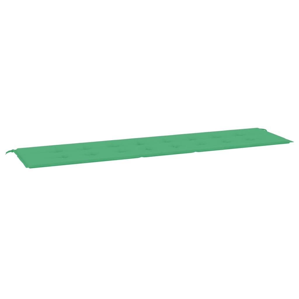 vidaXL Gartenbank-Auflage Grün 200x50x3 cm Oxford-Gewebe