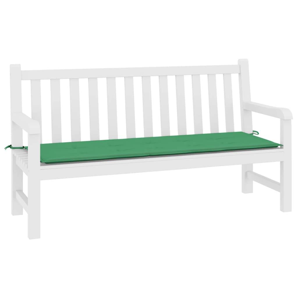 vidaXL Gartenbank-Auflage Grün 200x50x3 cm Oxford-Gewebe
