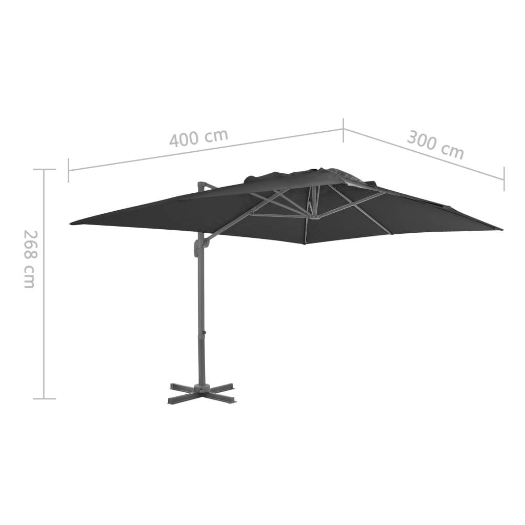 vidaXL Sonnenschirm mit Tragbarem Sonnenschirmständer Anthrazit