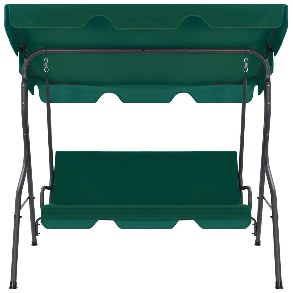 vidaXL Hollywoodschaukel Grün 170×110×153 cm Stoff