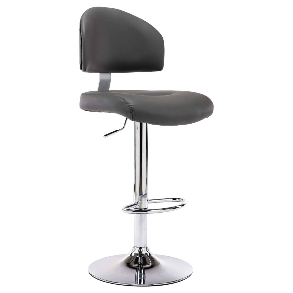 vidaXL Barhocker Grau Kunstleder