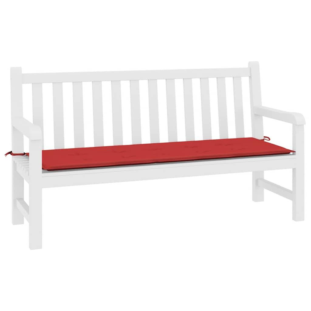 vidaXL Gartenbank-Auflage Rot 200x50x4 cm Oxford-Gewebe