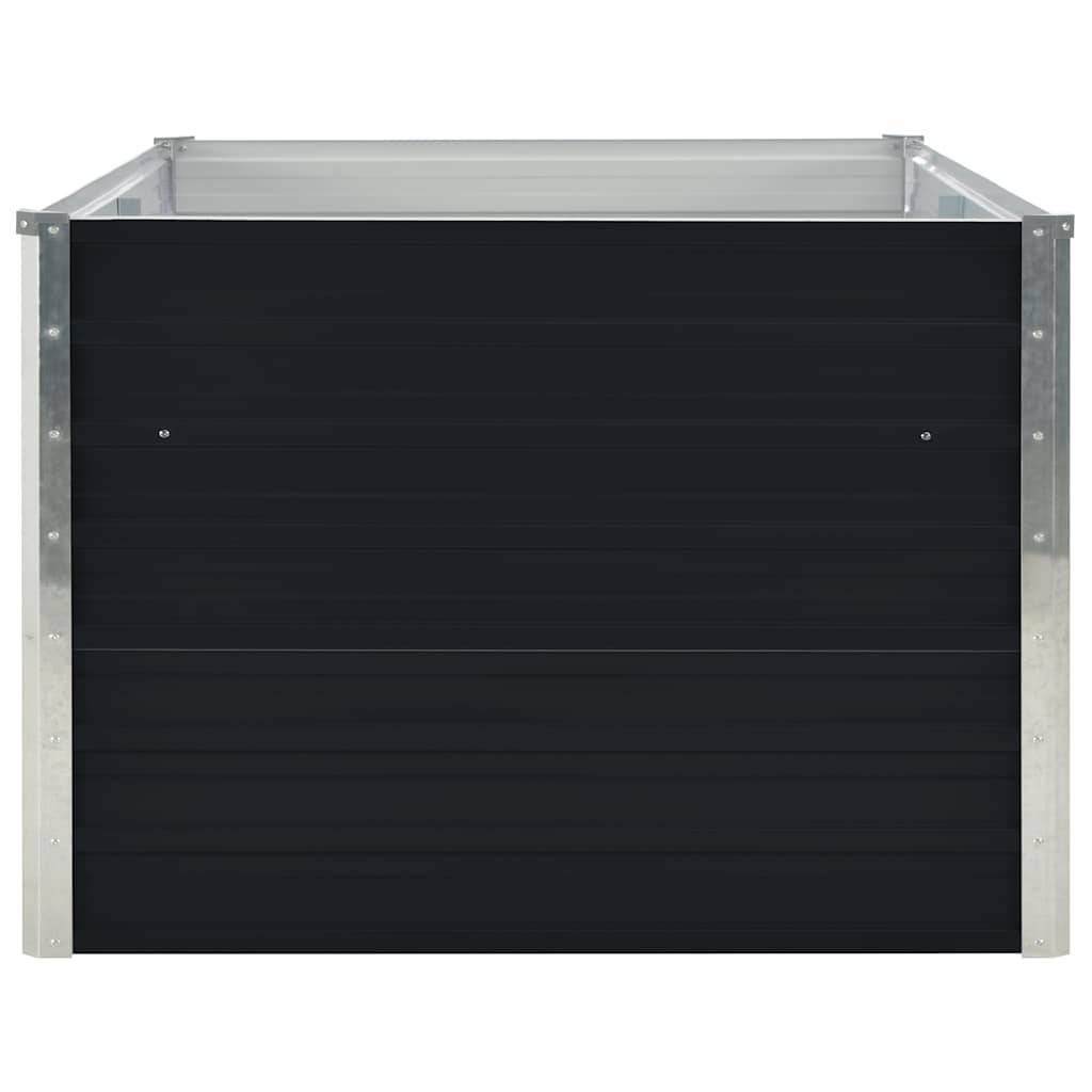 vidaXL Hochbeet 160 x 80 x 45 cm Verzinkter Stahl Anthrazit