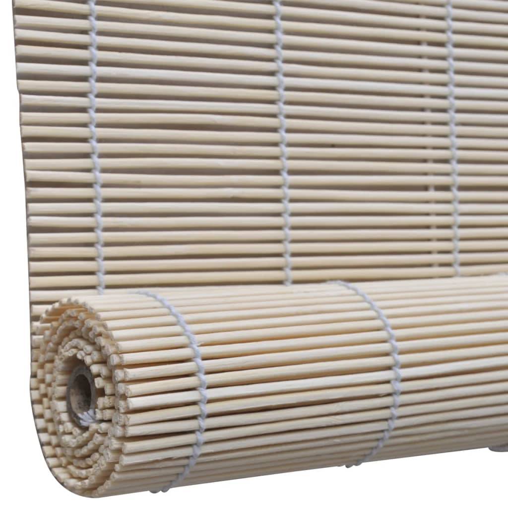 vidaXL Bambusrollos Natur 2 Stk. 120x160 cm