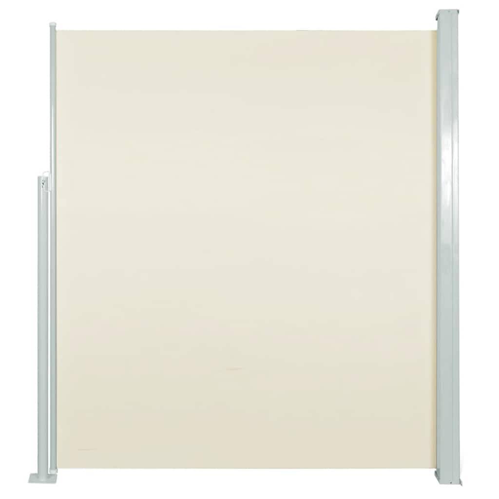 vidaXL Ausziehbare Seitenmarkise 120×500 cm Creme