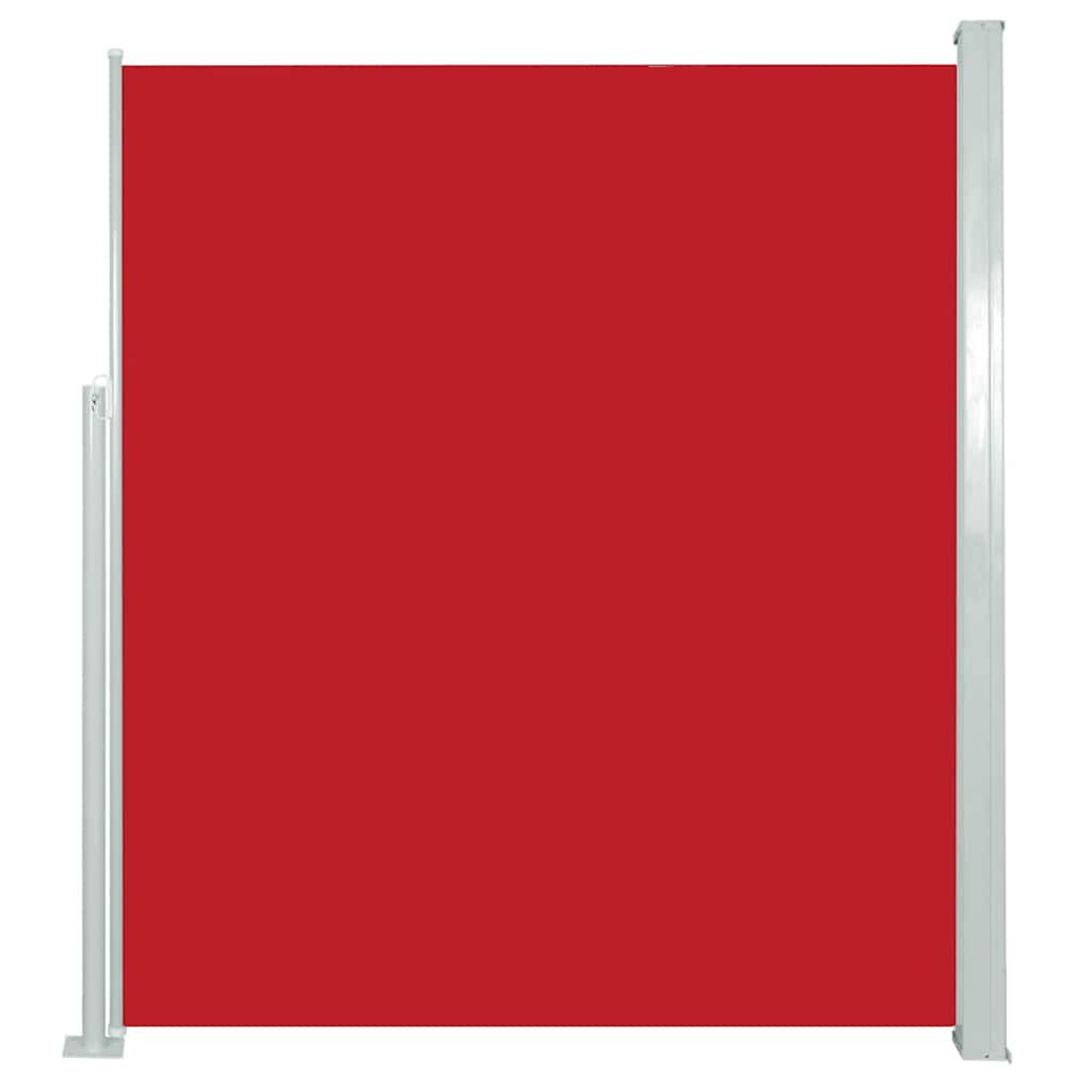 vidaXL Ausziehbare Seitenmarkise 120×500 cm Rot