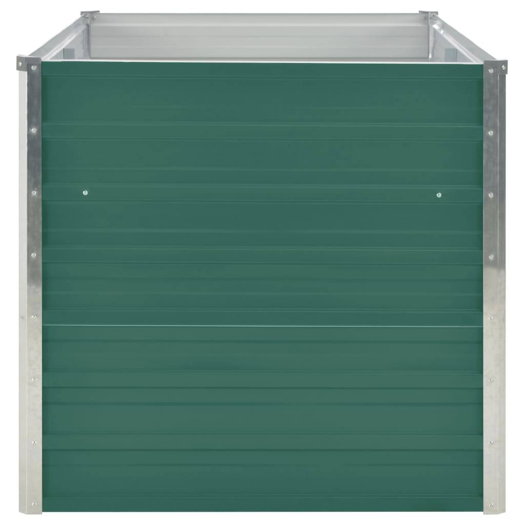 vidaXL Hochbeet 160 x 80 x 77 cm Verzinkter Stahl Grün