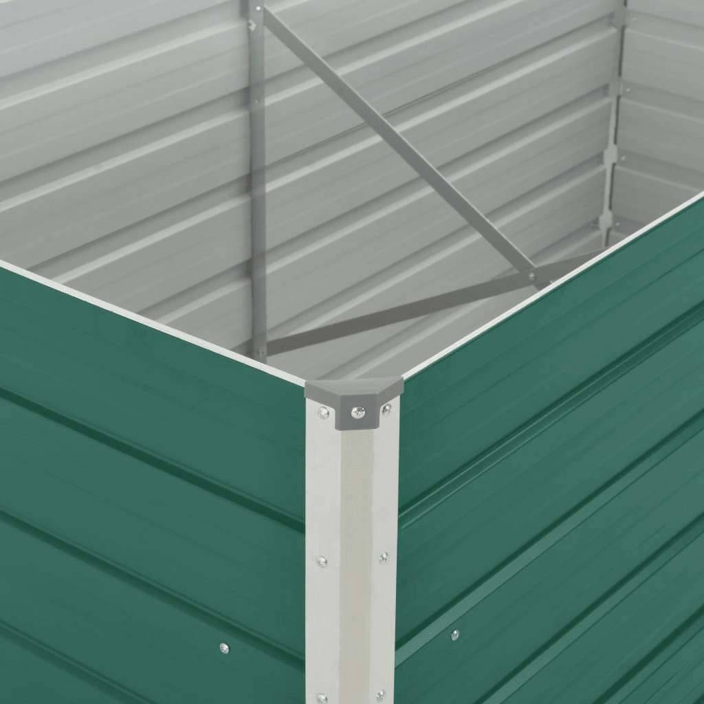 vidaXL Hochbeet 160 x 80 x 77 cm Verzinkter Stahl Grün