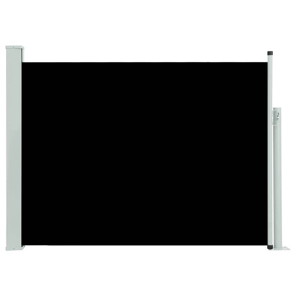 vidaXL Ausziehbare Seitenmarkise 120×500 cm Schwarz