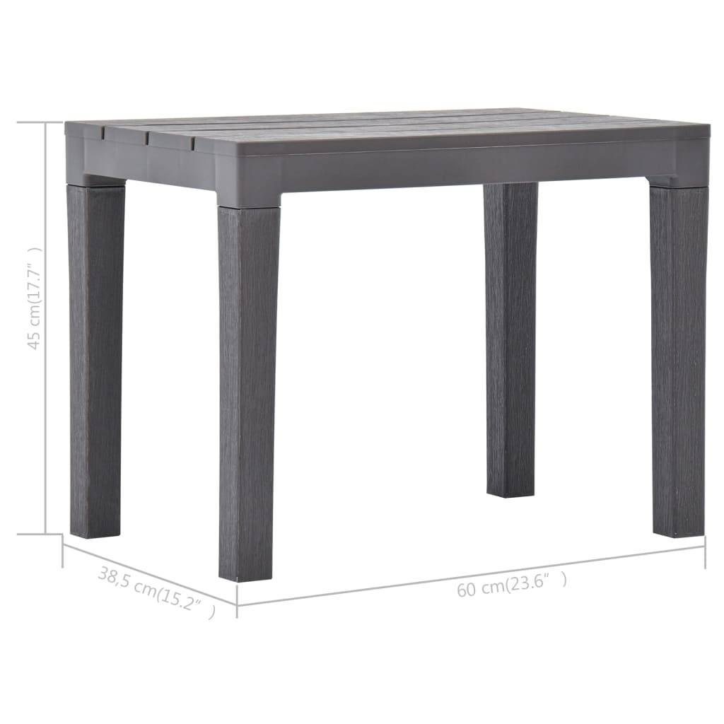 vidaXL Gartenbänke 2 Stk. Moccafarben Kunststoff
