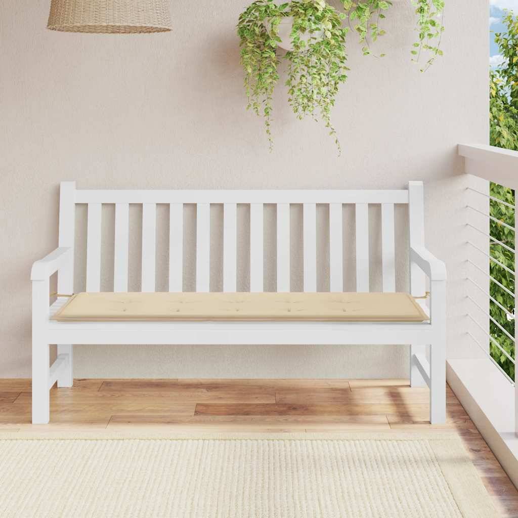 vidaXL Gartenbank-Auflage Beige 150x50x4 cm Oxford-Gewebe