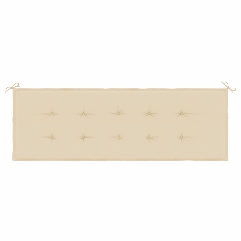 vidaXL Gartenbank-Auflage Beige 150x50x4 cm Oxford-Gewebe