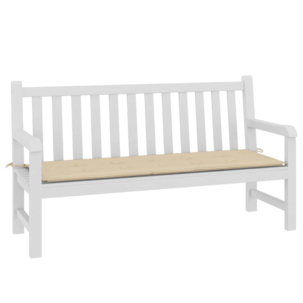 vidaXL Gartenbank-Auflage Beige 150x50x4 cm Oxford-Gewebe