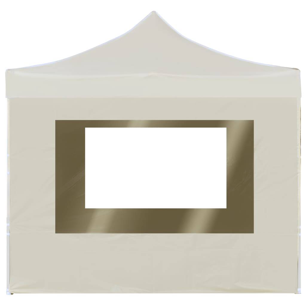 vidaXL Profi-Partyzelt Faltbar mit Wänden Aluminium 2×2m Creme