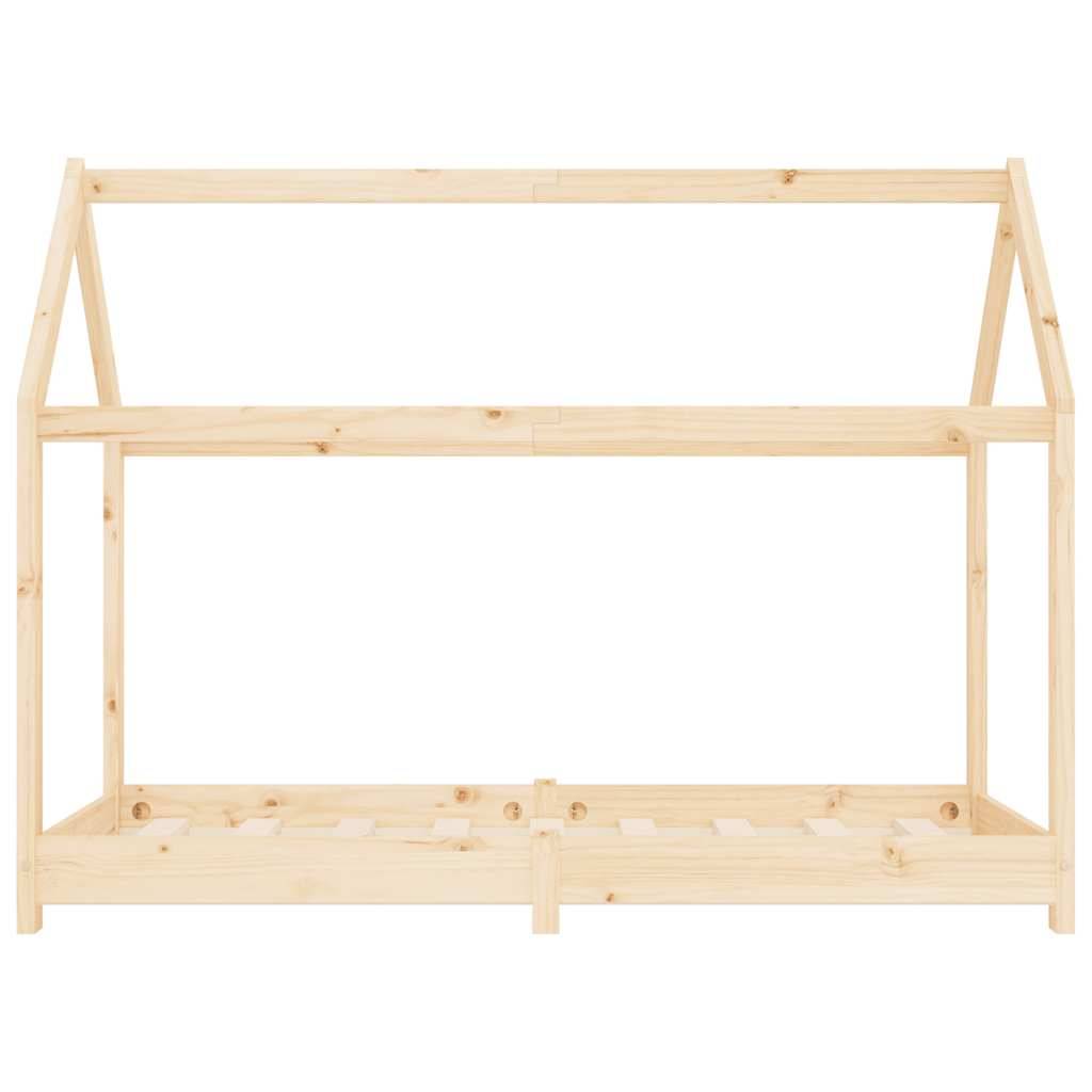 vidaXL Kinder-Bettgestell Massivholz Kiefer 80 x 160 cm